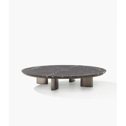 Adrien coffee table with marble top by Poliform