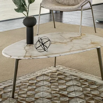 Coffee marble top coffee table by Riflessi.