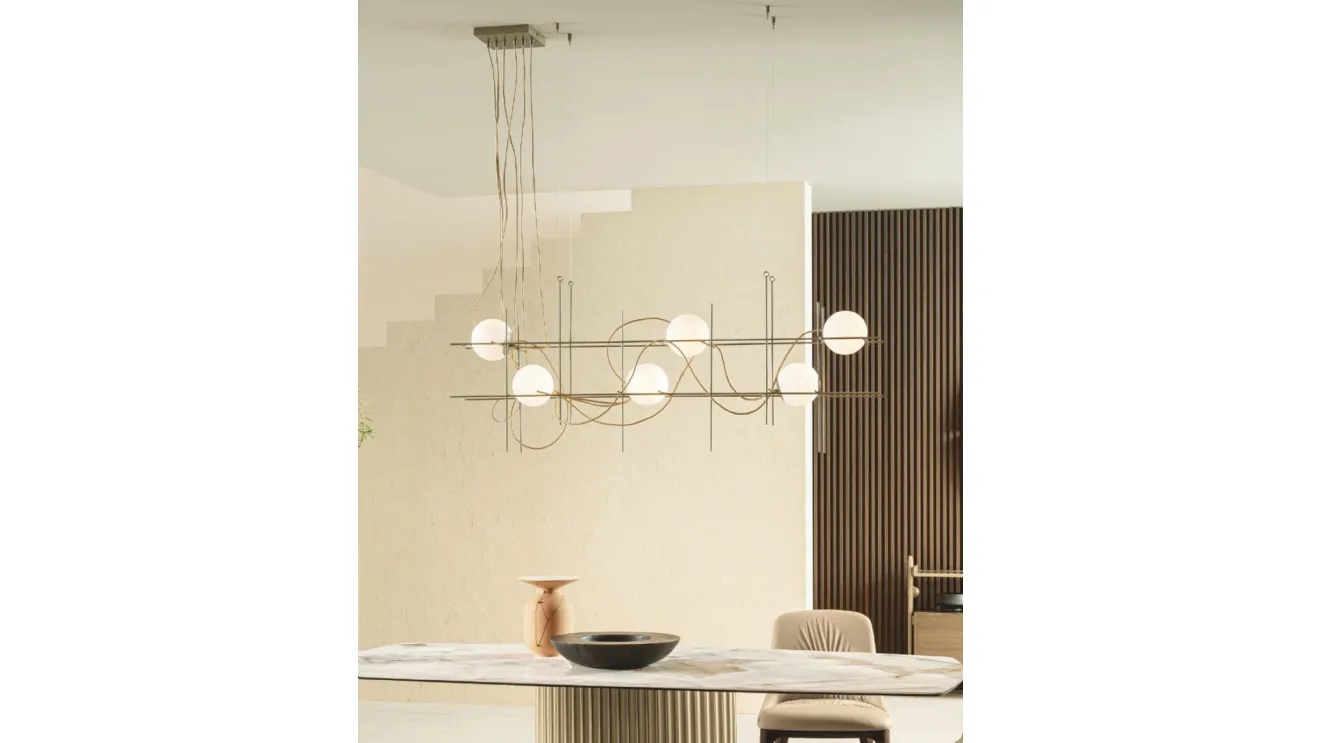 Iron S pendant lamp by Riflessi
