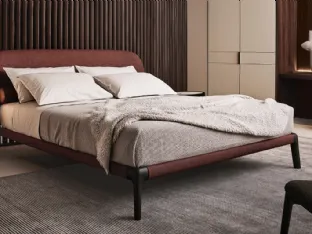 Fabric Curve Bed by Poliform