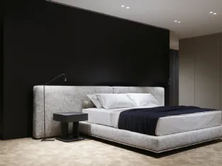 Bedside table Brera in black elm by Poliform