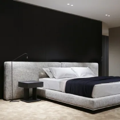Bedside table Brera in black elm by Poliform