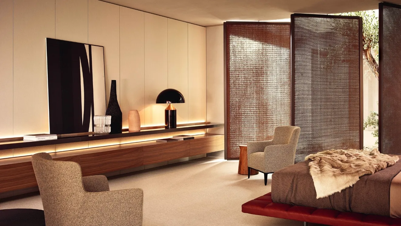 Suspended Mobile Code Walnut Gold by Poliform