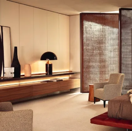 Suspended Mobile Code Walnut Gold by Poliform