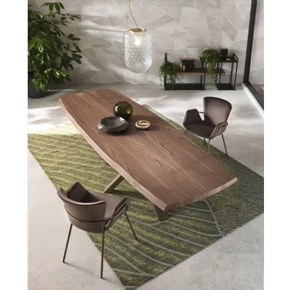 Extendable wooden Shangai table by Riflessi