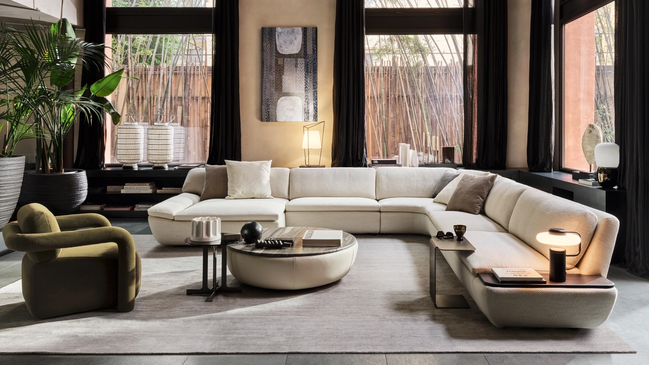 Deck marble side table by Ditre Italia