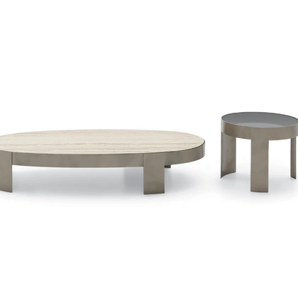 Mekki marble or glass side tables by Ditre Italia
