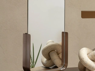 Verona metal tabletop mirror by Riflessi