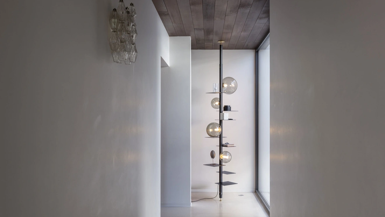 Adelaide floor-to-ceiling lamp by Mogg