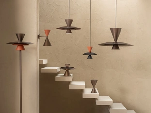 Painted metal lamp Chiara by Riflessi