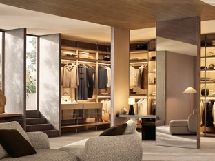 Lexington Walk-in Closet by Poliform