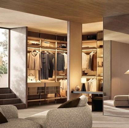 Lexington Walk-in Closet by Poliform