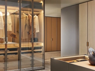 Poliform Glass Senzafine Wardrobe