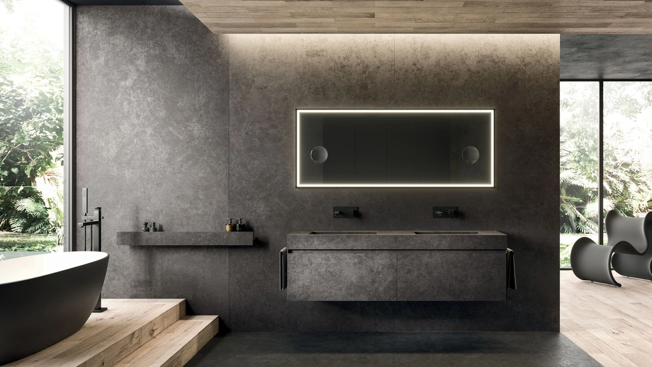 360Gradi 01 Wall-Mounted Bathroom Cabinet by Arrital