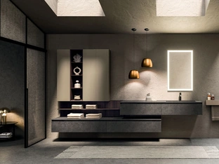 360Gradi 05 Wall-Mounted Bathroom Cabinet by Arrital