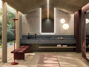 360Gradi_Concept_04 Wall-Mounted Bathroom Cabinet in Corian by Altamarea