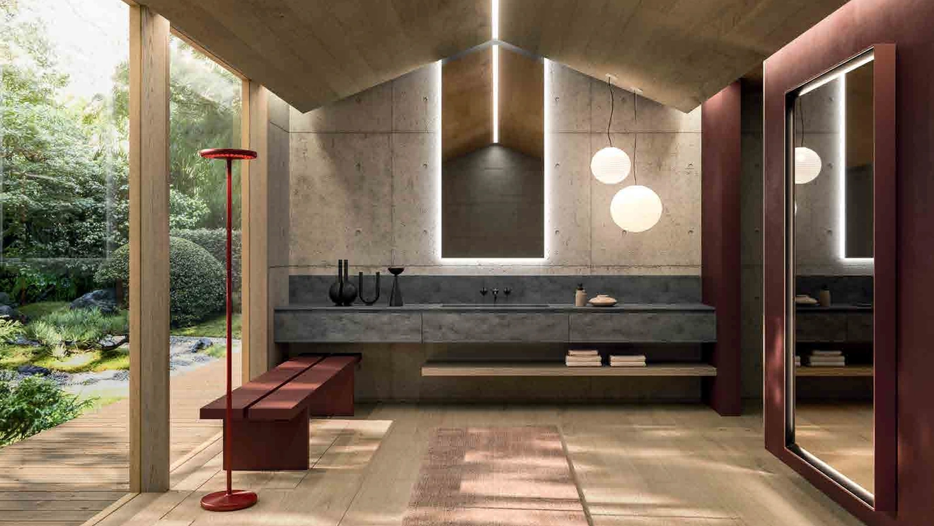 360Gradi_Concept_04 Wall-Mounted Bathroom Cabinet in Corian by Altamarea