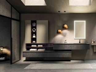 360Gradi_Concept_05 Wall-Mounted Bathroom Cabinet in Altamarea Porcelain