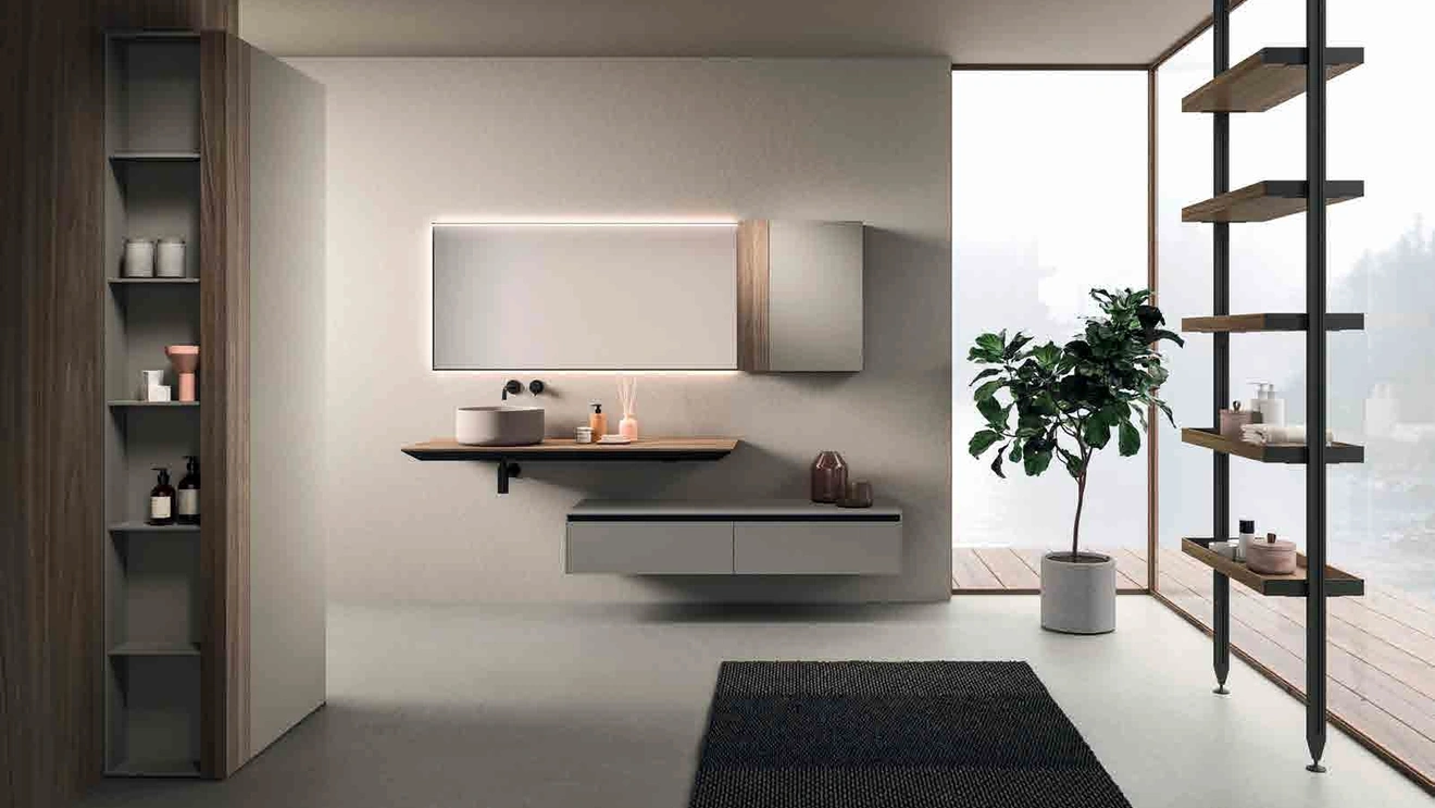 Wall-mounted Bathroom Cabinet Modo Project_Concept_04 by Altamarea