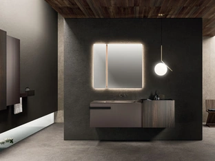 Lympha 01 Wall-Mounted Bathroom Cabinet by Arrital