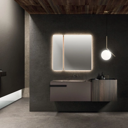 Lympha 01 Wall-Mounted Bathroom Cabinet by Arrital