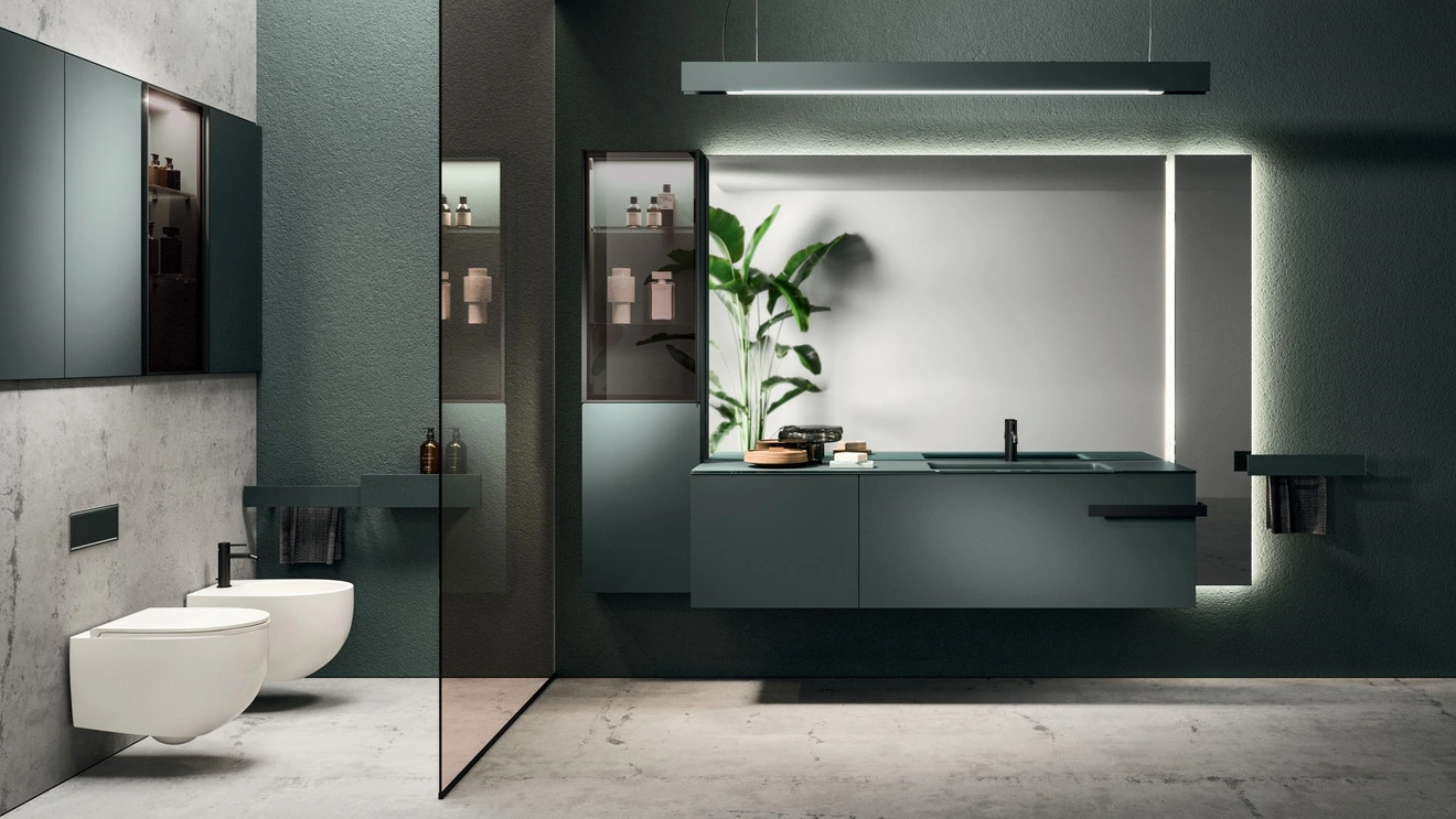 Lympha 03 Wall-Mounted Bathroom Cabinet by Arrital