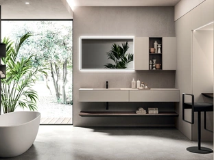 Lympha 04 Wall-Mounted Bathroom Cabinet by Arrital