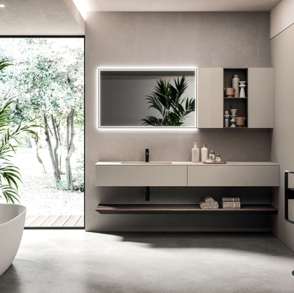 Lympha 04 Wall-Mounted Bathroom Cabinet by Arrital