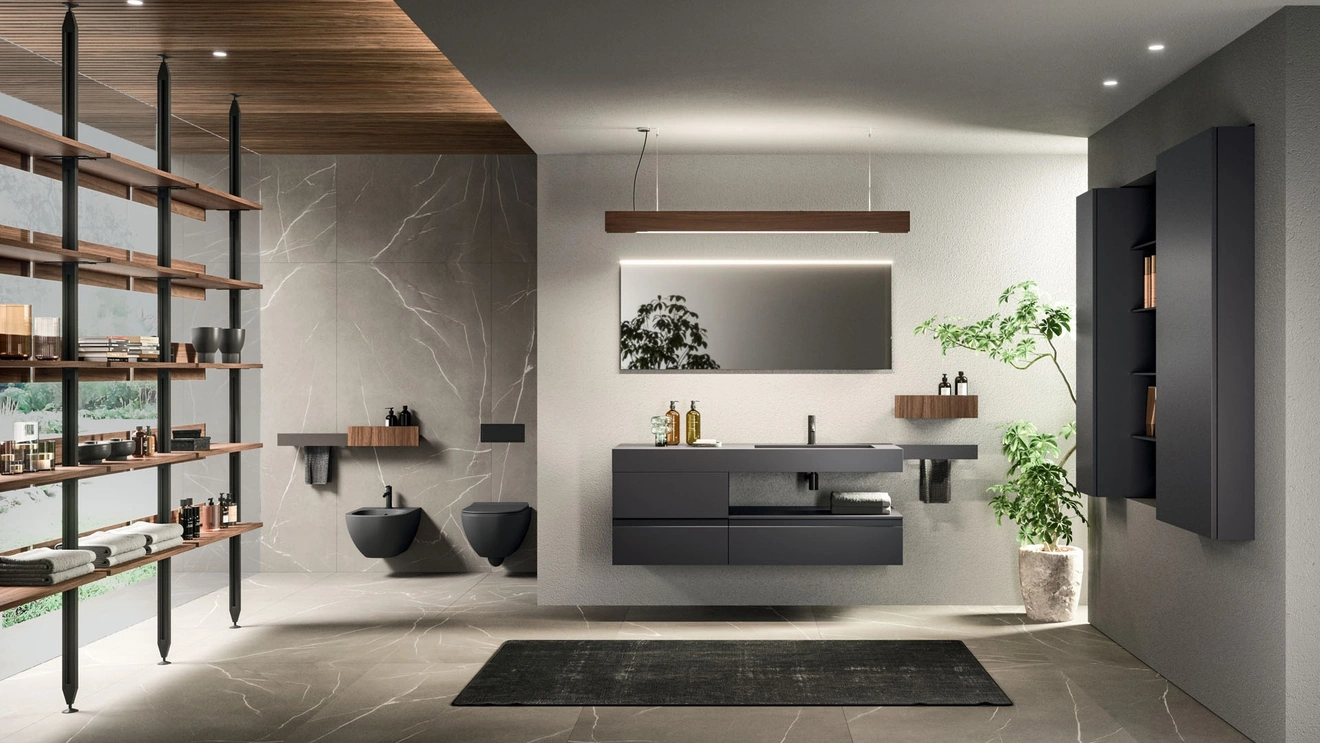 Lympha 05 Wall-Mounted Bathroom Cabinet by Arrital