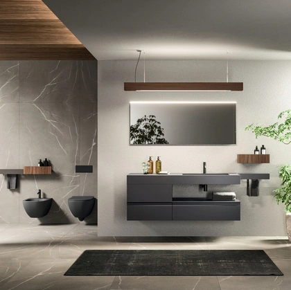 Lympha 05 Wall-Mounted Bathroom Cabinet by Arrital
