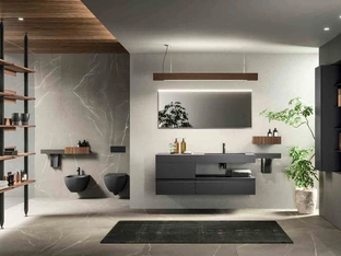 Wall-mounted Bathroom Cabinet Lympha_Concept_05 by Altamarea
