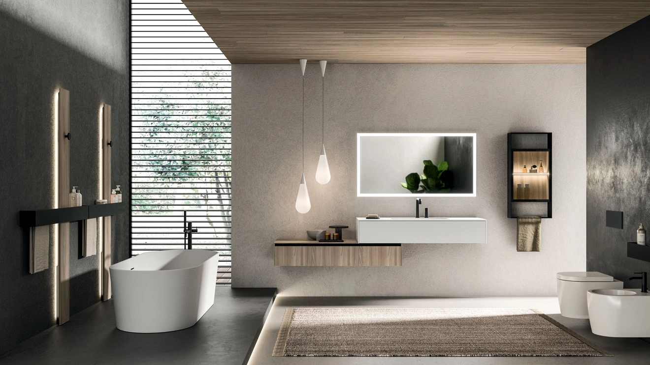 Wall-mounted Bathroom Cabinet Modo Project 07 by Arrital