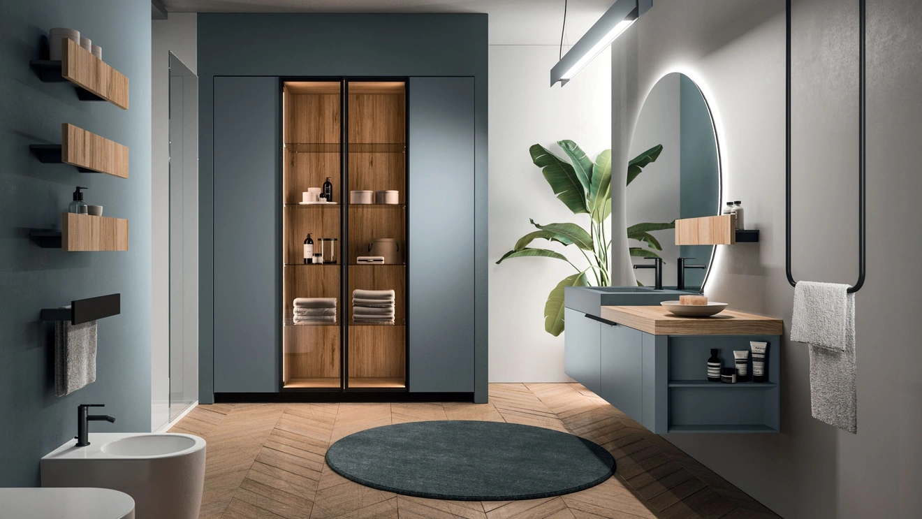 Wall-mounted Bathroom Cabinet Modo Project 11 by Arrital