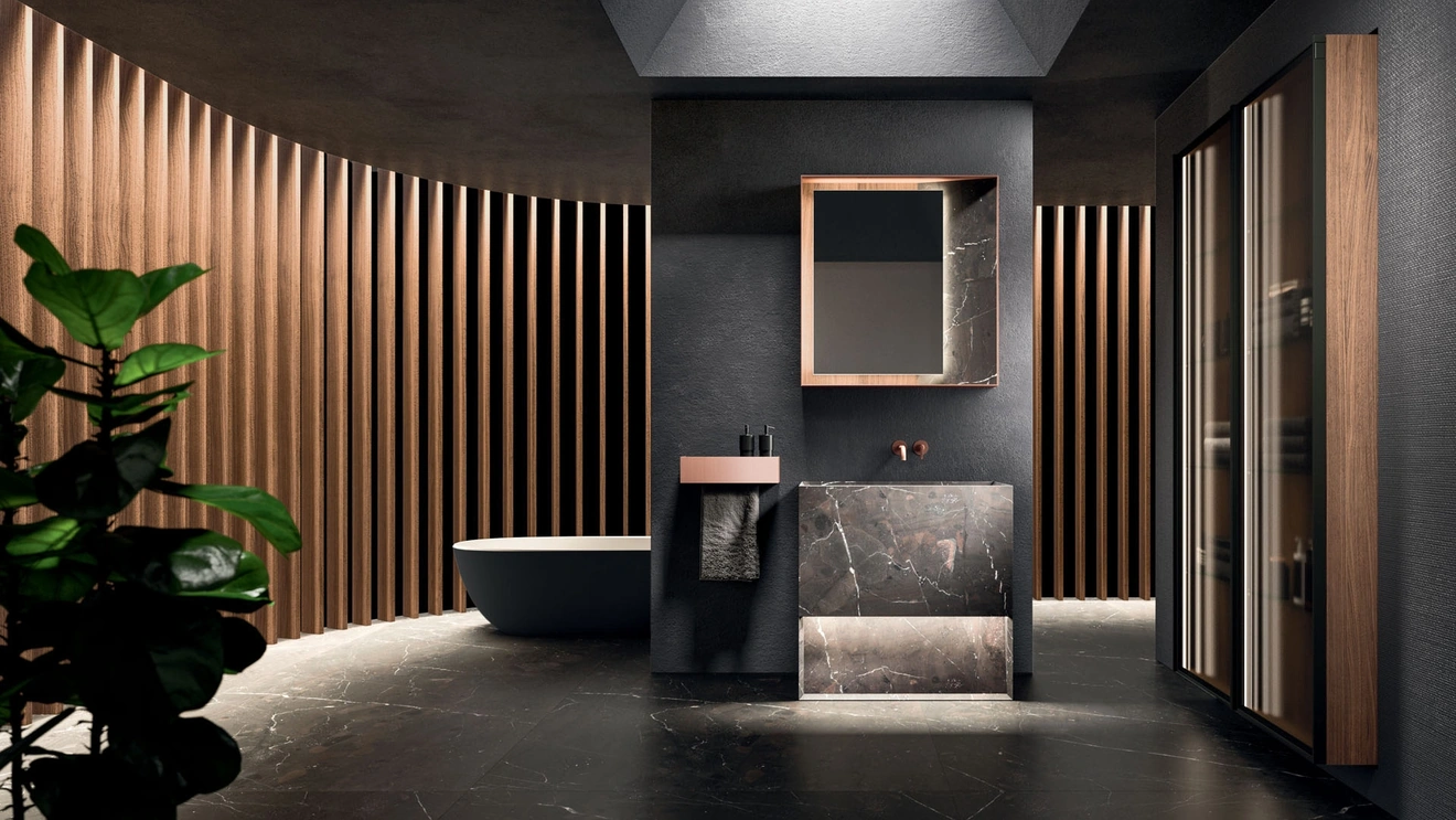 Floor-standing Bathroom Cabinet Must 06 in Arrital Granite