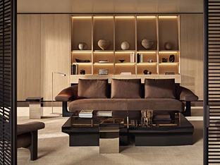 Owen linear sofa by Poliform