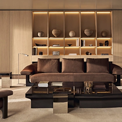 Owen linear sofa by Poliform