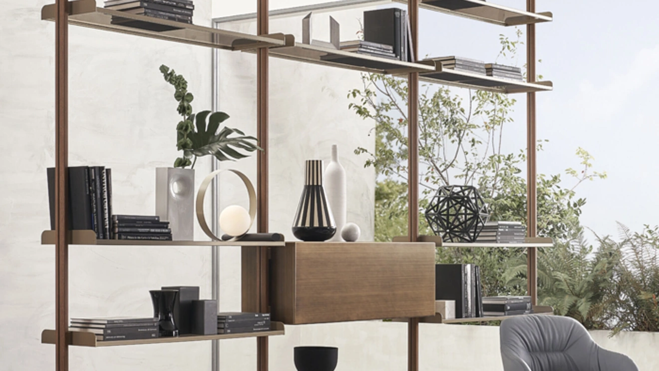 Techwall Room Divider Bookcase by Riflessi