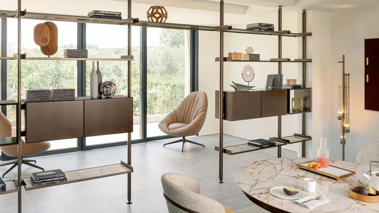 Techwall Room Divider Bookcase by Riflessi