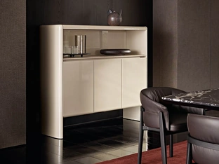 High lacquered glossy Duke cabinet by Poliform