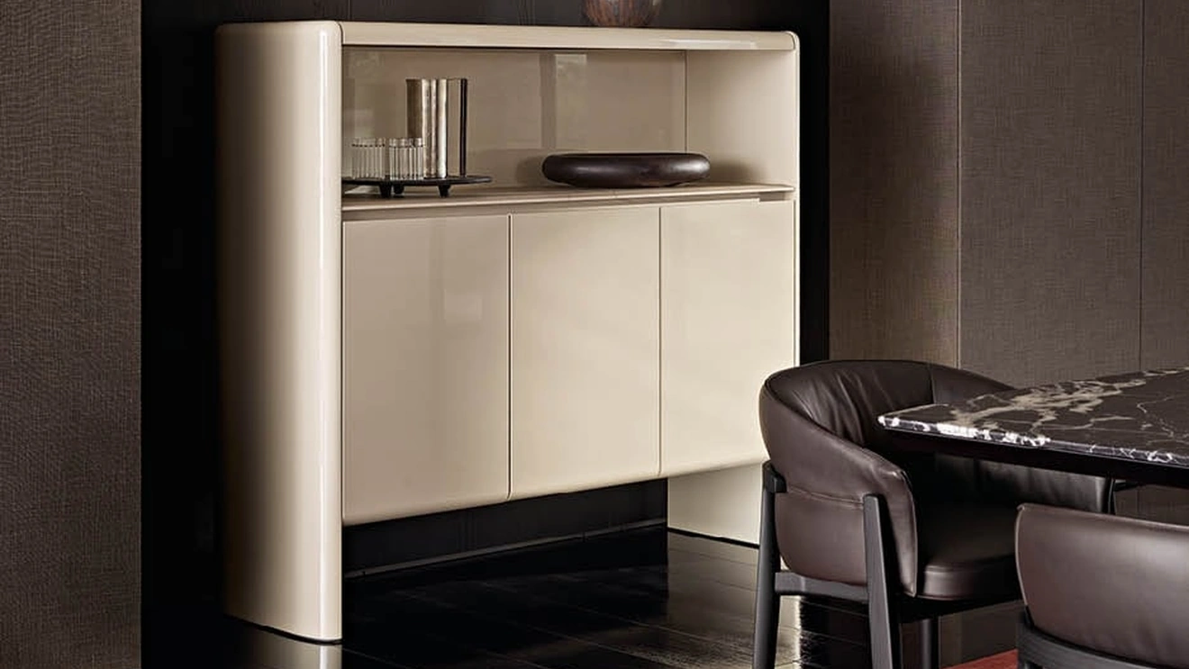 High lacquered glossy Duke cabinet by Poliform
