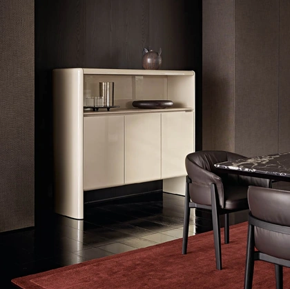 High lacquered glossy Duke cabinet by Poliform