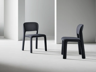 Chair upholstered in Artemis fabric by Bonaldo