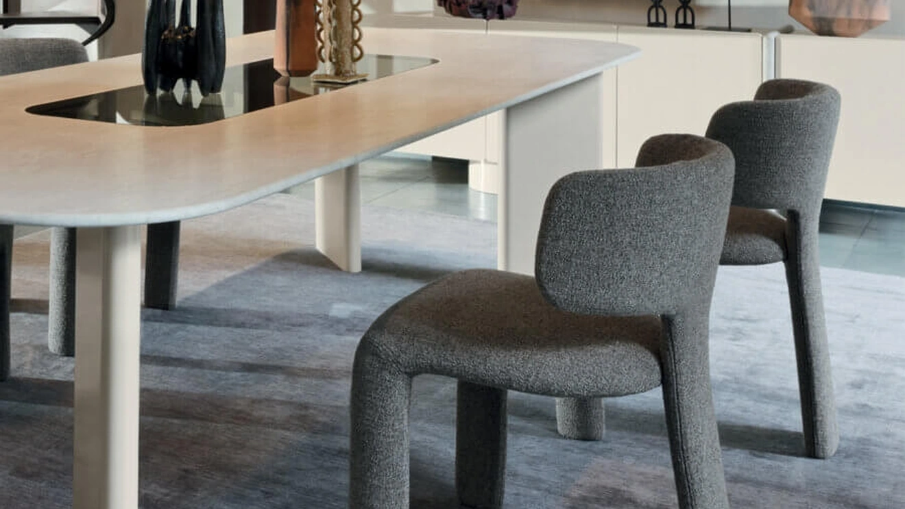 Bliss chair upholstered in Ditre Italia fabric