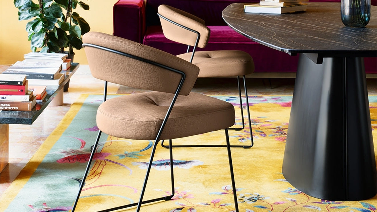 Nylon Anniversary eco-leather chair by Connubia