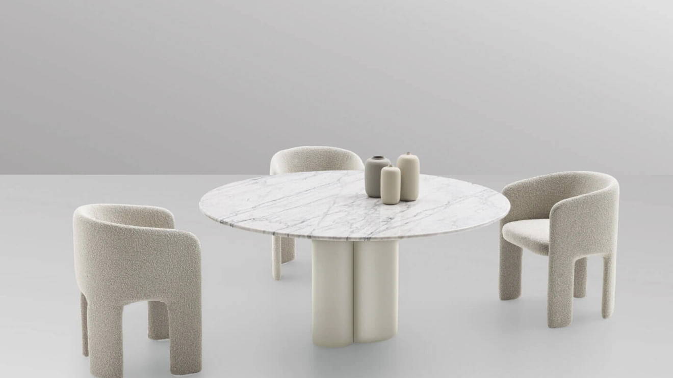 Arcade marble table by Ditre Italia