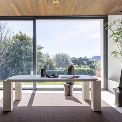 Hero Table with stone effect finish by Mogg