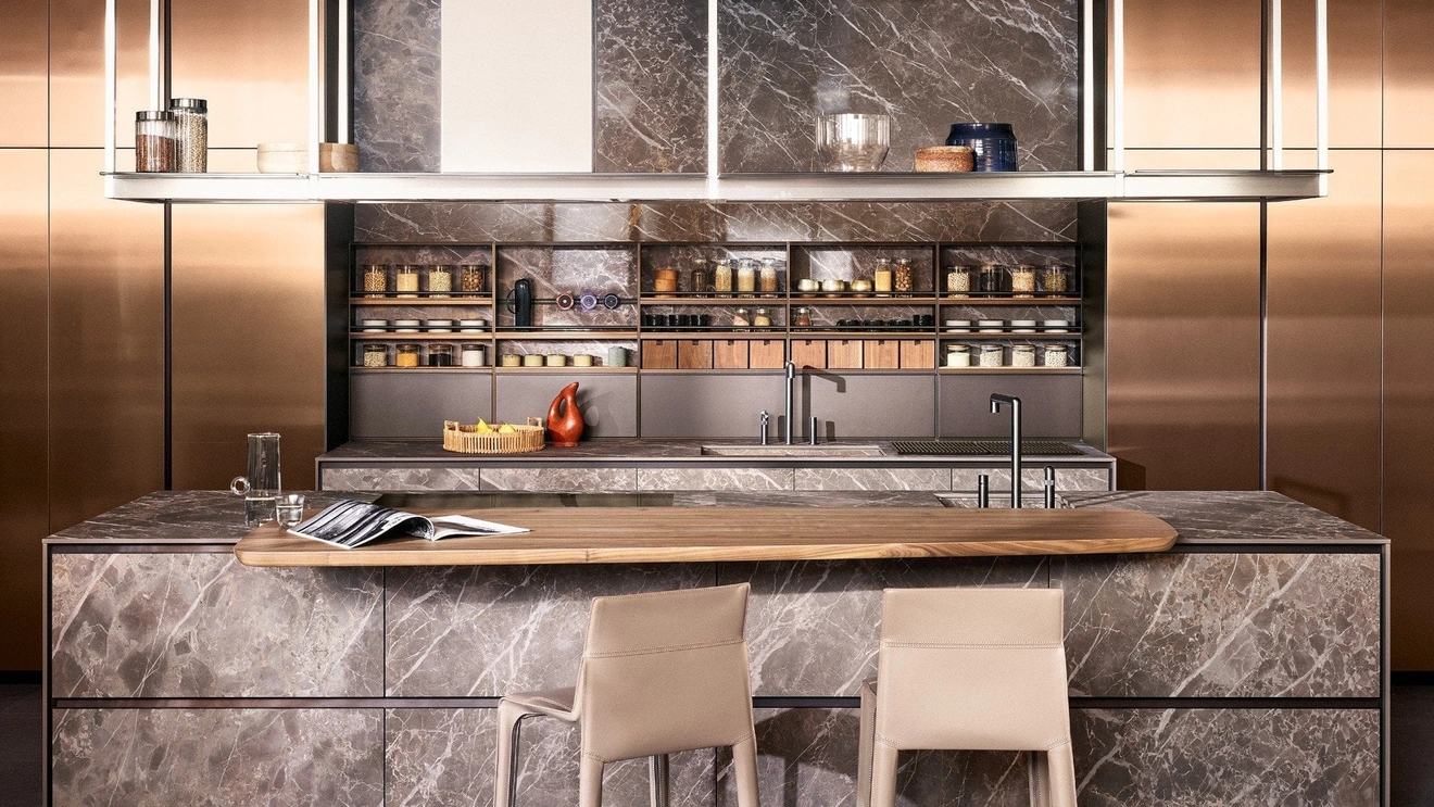 Design Kitchen with Alea Pro Island by Poliform