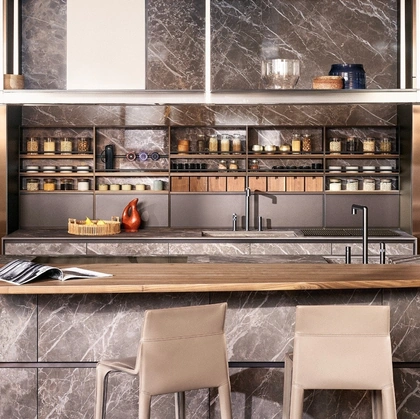 Design Kitchen with Alea Pro Island by Poliform