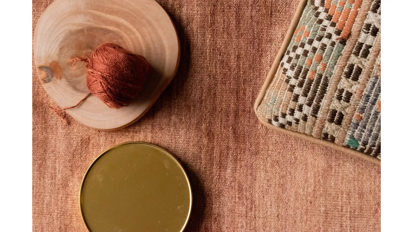 Bamboo Shaded Brick Carpet in bamboo and cotton by Carpet Edition.