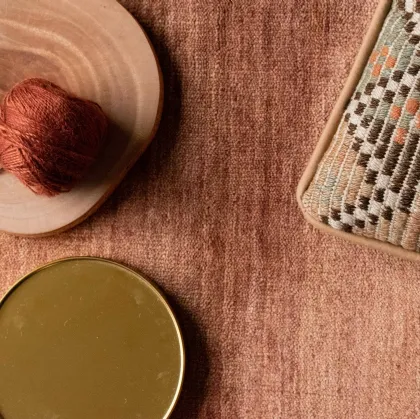 Bamboo Shaded Brick Carpet in bamboo and cotton by Carpet Edition.